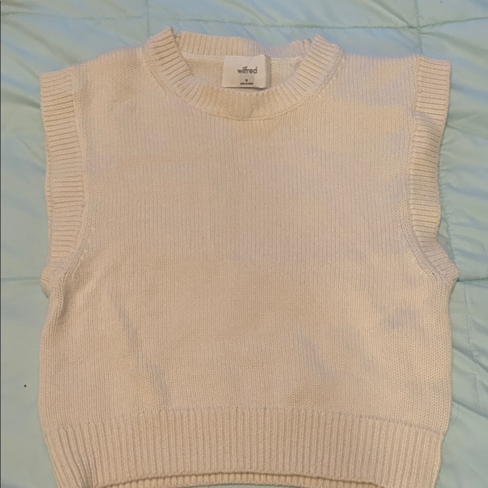 Wilfred Ivory Sleeveless Sweater